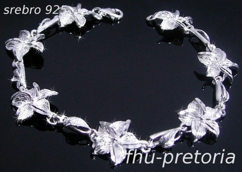 Bransoletka srebro 925 diamentowane jasne fiołek Bransoletka srebro 925 diamentowane jasne fiołek