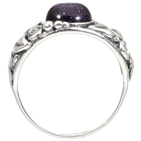 Pierścionek srebrny z nocą Kairu Powój (rozmiar 28)