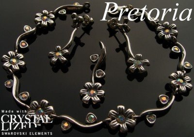 Komplet srebro swarovski flower PROMOCJA - 20% Komplet srebro swarovski flower PROMOCJA - 20%