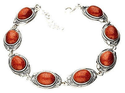 Bransoletka srebrna z piaskiem pustyni Pnącza 17,5 cm Bransoletka srebrna z piaskiem pustyni Pnącza 17,5 cm