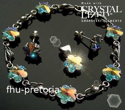 Komplet srebro 925 kryształ swarovski flash Komplet srebro 925 kryształ swarovski flash